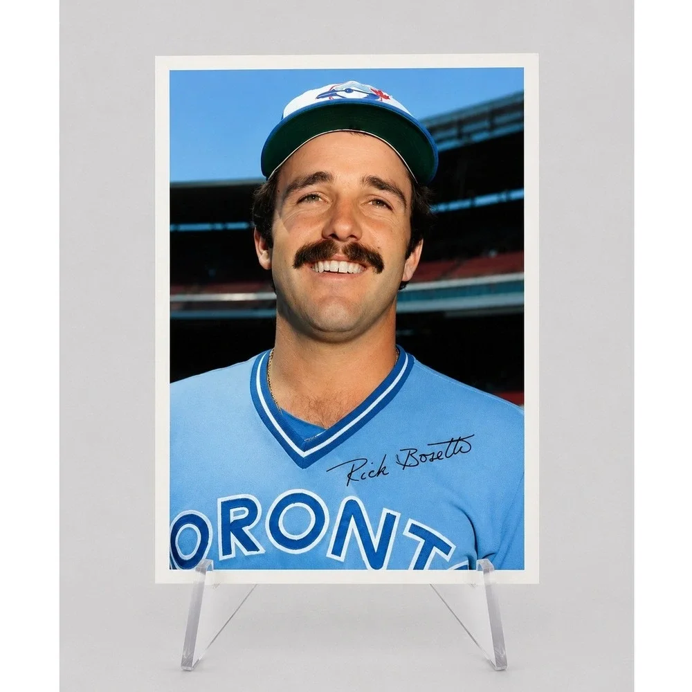 1980 Topps Rick Bosetti Toronto Blue Jays Oversized Baseball Card 5x7 #51/60